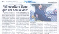 Elicura Chihuailaf "Mi escritura tiene que ver con la vida". Elicura Chihuailaf "Mi escritura tiene que ver con la vida".