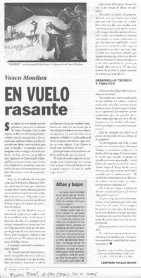 Vasco Moulian en vuelo rasante Vasco Moulian en vuelo rasante