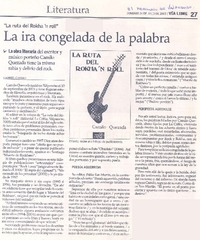 La ruta del Rokha 'n roll : la ira cogelada de la palabra La ruta del Rokha 'n roll : la ira cogelada de la palabra