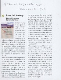 Aves del Huinay Marco Cisterna y Daniel Martínez Aves del Huinay Marco Cisterna y Daniel Martínez