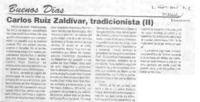 Carlos Ruiz Zaldívar, tradicionista Carlos Ruiz Zaldívar, tradicionista