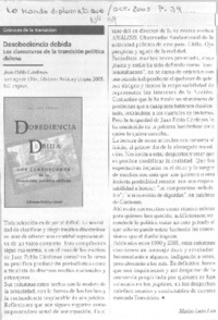 Desobediencia debida Desobediencia debida