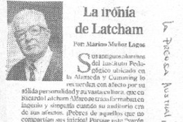 La ironía de Latcham La ironía de Latcham