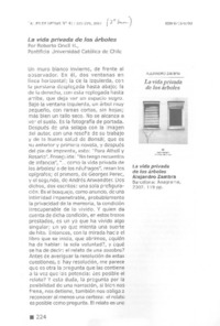 La vida privada de los árboles La vida privada de los árboles