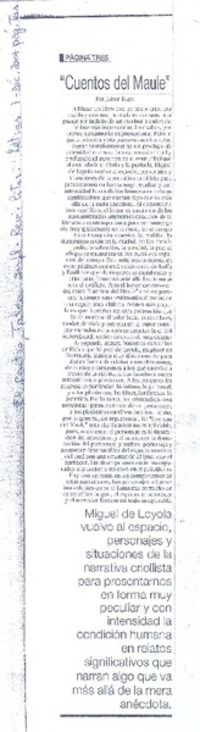 "Cuentos del Maule" "Cuentos del Maule"