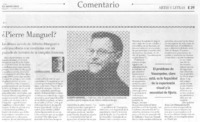 ¿Pierre Manguel? ¿Pierre Manguel?