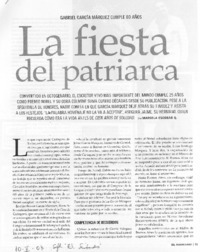La fiesta del patriarca (entrevista) La fiesta del patriarca (entrevista)
