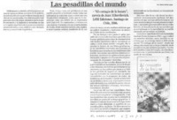 Las pesadillas del mundo Las pesadillas del mundo