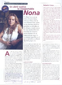 En abril vuleve la insoportable Nona En abril vuleve la insoportable Nona