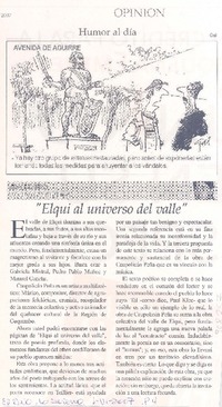 "Elqui al universo del valle" "Elqui al universo del valle"