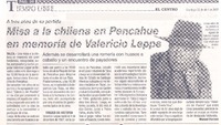 Misa a la chilena en Pencahue en memoria de Valericio Leppe Misa a la chilena en Pencahue en memoria de Valericio Leppe