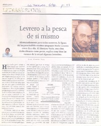 Levrero a la pesca de sí mismo Levrero a la pesca de sí mismo
