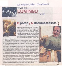 El Poeta y la documentalista El Poeta y la documentalista