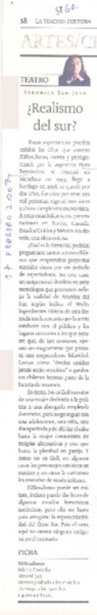 ¿Realismo del sur? ¿Realismo del sur?