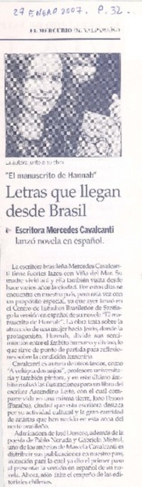 Letras que llegan desde Brasil Letras que llegan desde Brasil