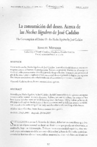 La consumisión del deseo La consumisión del deseo