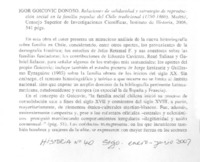 Relaciones de solidaridad y estrategia de reproducción social en la familia popular del Chile tradicional (1750-1860) Relaciones de solidaridad y estrategia de reproducción social en la familia popular del Chile tradicional (1750-1860)
