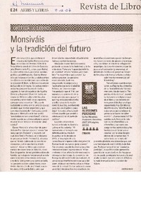 Monsiváis y la tradición del futuro Monsiváis y la tradición del futuro