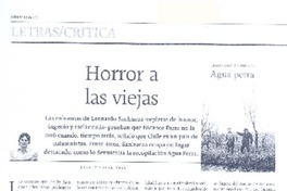 Horror a las viejas Horror a las viejas