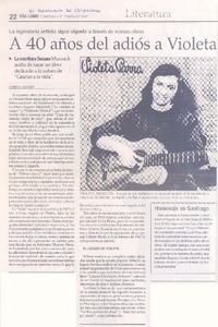 A 40 años del adiós a Violeta A 40 años del adiós a Violeta
