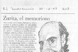 Zurita, el memorioso Zurita, el memorioso