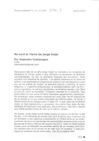 No será la tierra de Jorge Volpi No será la tierra de Jorge Volpi
