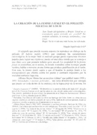La creación de la femme fatale en el folletín policial de los 50 La creación de la femme fatale en el folletín policial de los 50