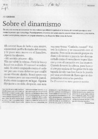 Sobre el dinamismo Sobre el dinamismo