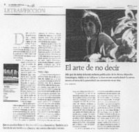 El arte de no decir El arte de no decir