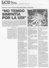"No tengo simpatía por la UDI" (entrevistas) "No tengo simpatía por la UDI" (entrevistas)