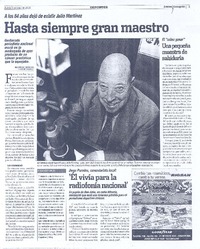 Hasta siempre gran maestro Hasta siempre gran maestro