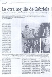 La otra mejilla de Gabriela La otra mejilla de Gabriela