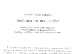 discurso de recepción discurso de recepción