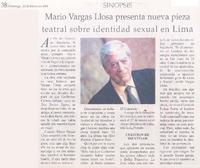 Mario Vargas Llosa presenta nueva pieza teatral sobre identidad sexual en Lima Mario Vargas Llosa presenta nueva pieza teatral sobre identidad sexual en Lima