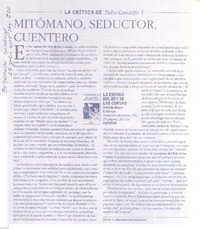 Mitómano, seductor, cuentero Mitómano, seductor, cuentero