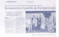 Romance en el pueblo de Pampa Unión Romance en el pueblo de Pampa Unión