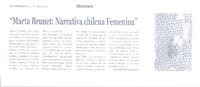Marta Brunet: narrativa chilena femenina Marta Brunet: narrativa chilena femenina