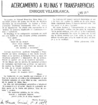 Acercamiento a Ruinas y transparencias Acercamiento a Ruinas y transparencias