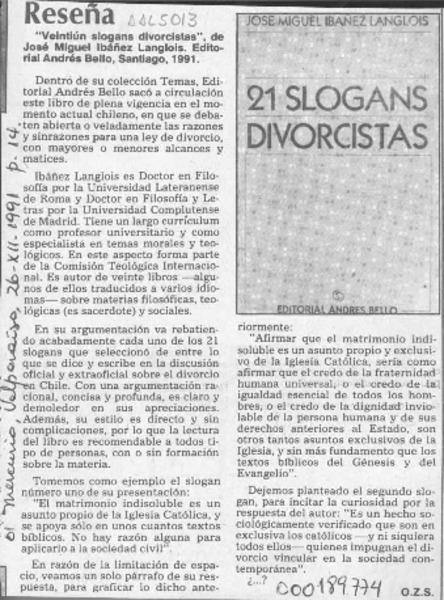 21 slogans divorcistas [artículo] O. Z. S.