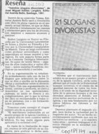 21 slogans divorcistas [artículo] O. Z. S.