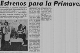 3 estrenos para la primavera