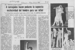 A carcajadas hacen pedazos la supuesta exclusividad del hombre para ser infiel