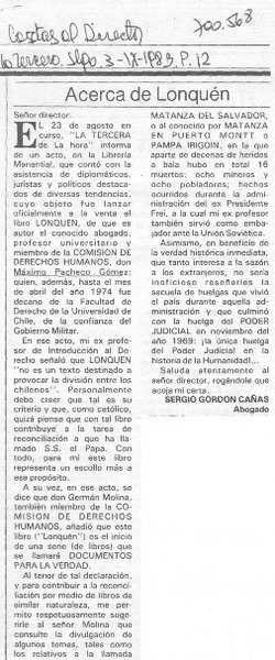 Acerca de Lonquén