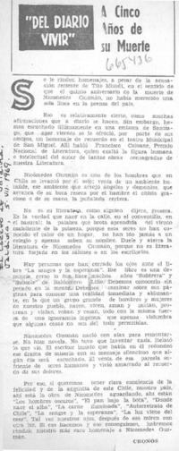 A cinco años de su muerte