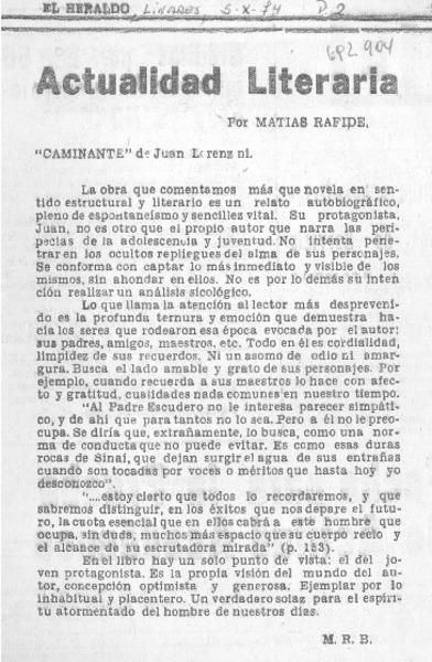 Actualidad literaria