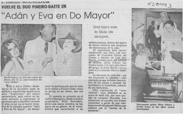 Adán y Eva en Do Mayor".