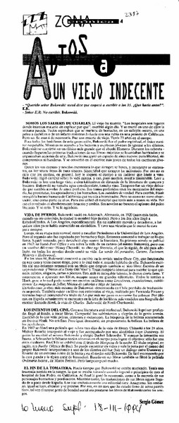 Adiós a un viejo indecente