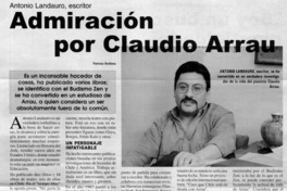 Admiración por Claudio Arrau