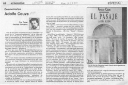 Adolfo Couve  [artículo] Oscar Gacitúa González.
