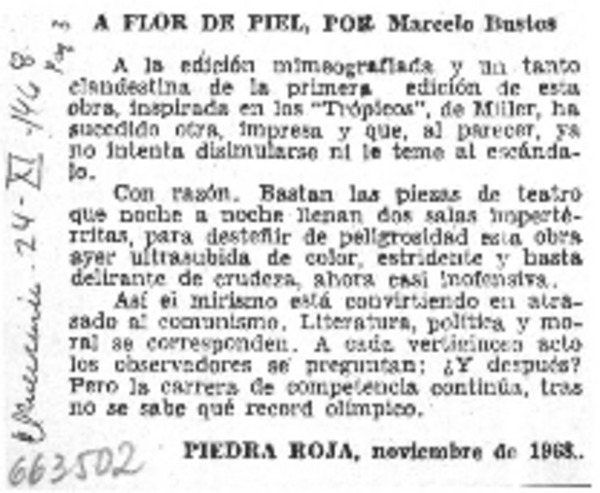 A flor de piel.  [artículo]